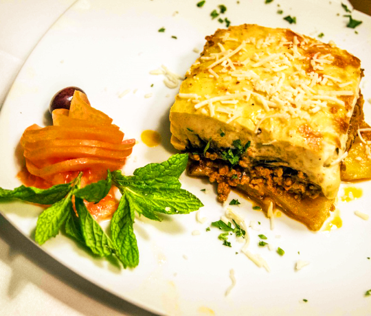 Traditional Greek moussaka